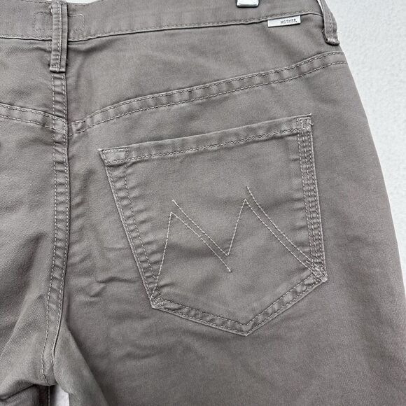Mother Jeans The Skinny Not Skinny Womens Sz 27 Grey Mid Rise 25” Crop Stretch - Picture 4 of 11